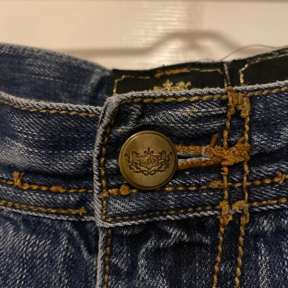 Y2K Akademiks Wide Leg Jeans Embroidered Pockets Men’s Size 36 - Picture 5 of 12